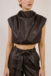 Crop Top Vittoria Coffee Bean