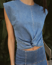Top Mistic Luxe Denim