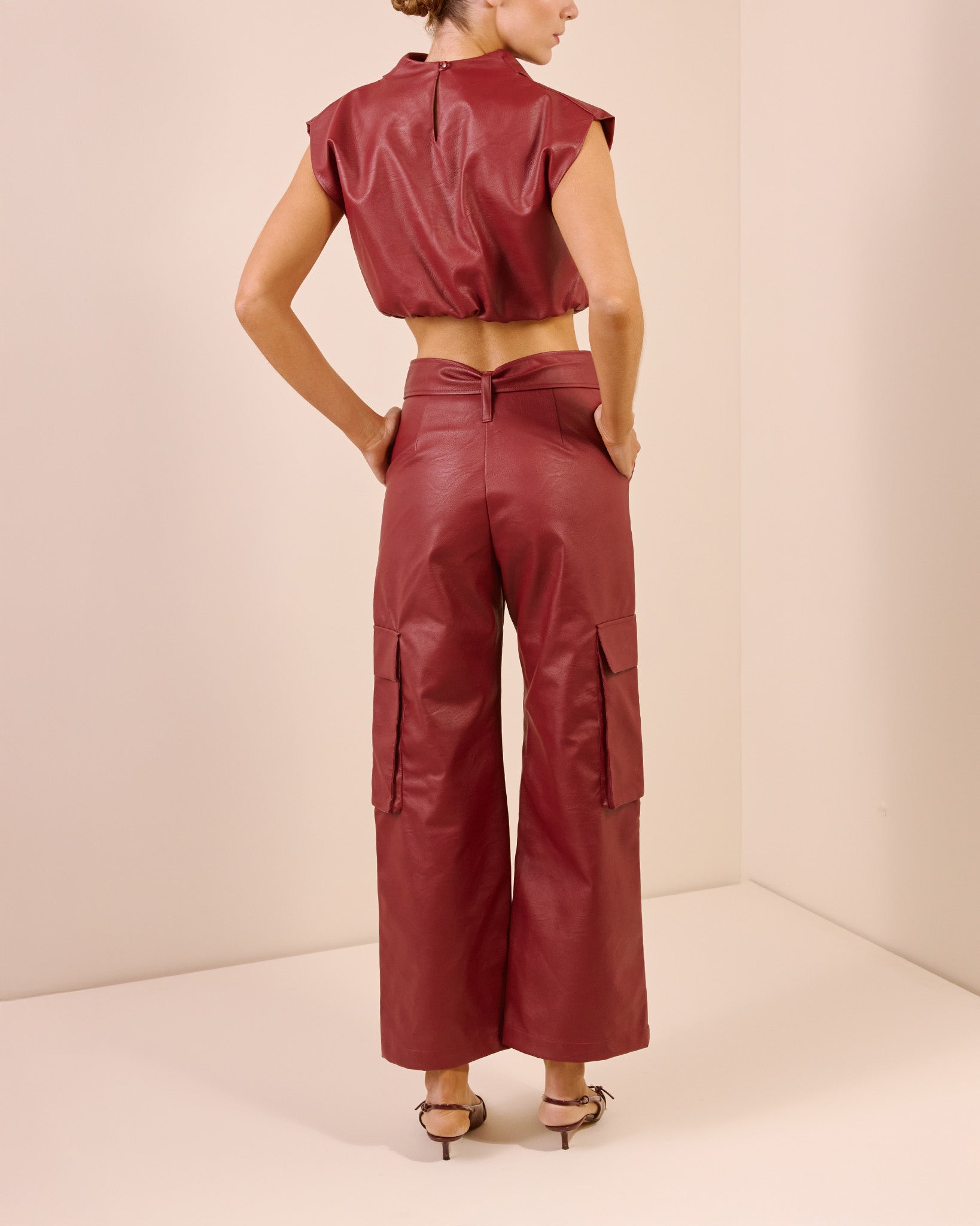 Crop Top Vittoria Vino Tinto