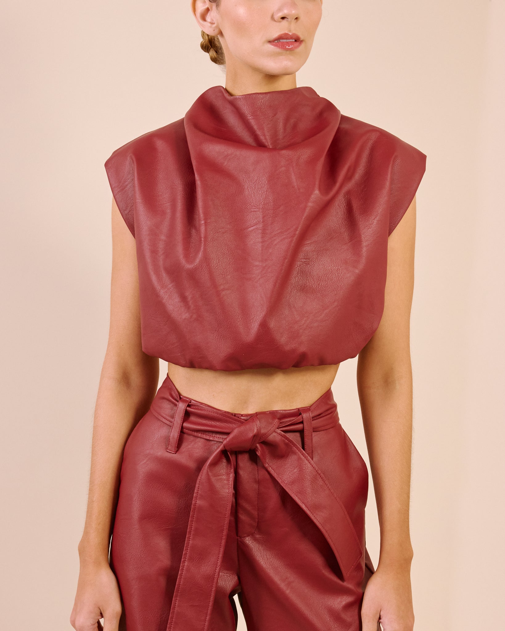 Crop Top Vittoria Vino Tinto