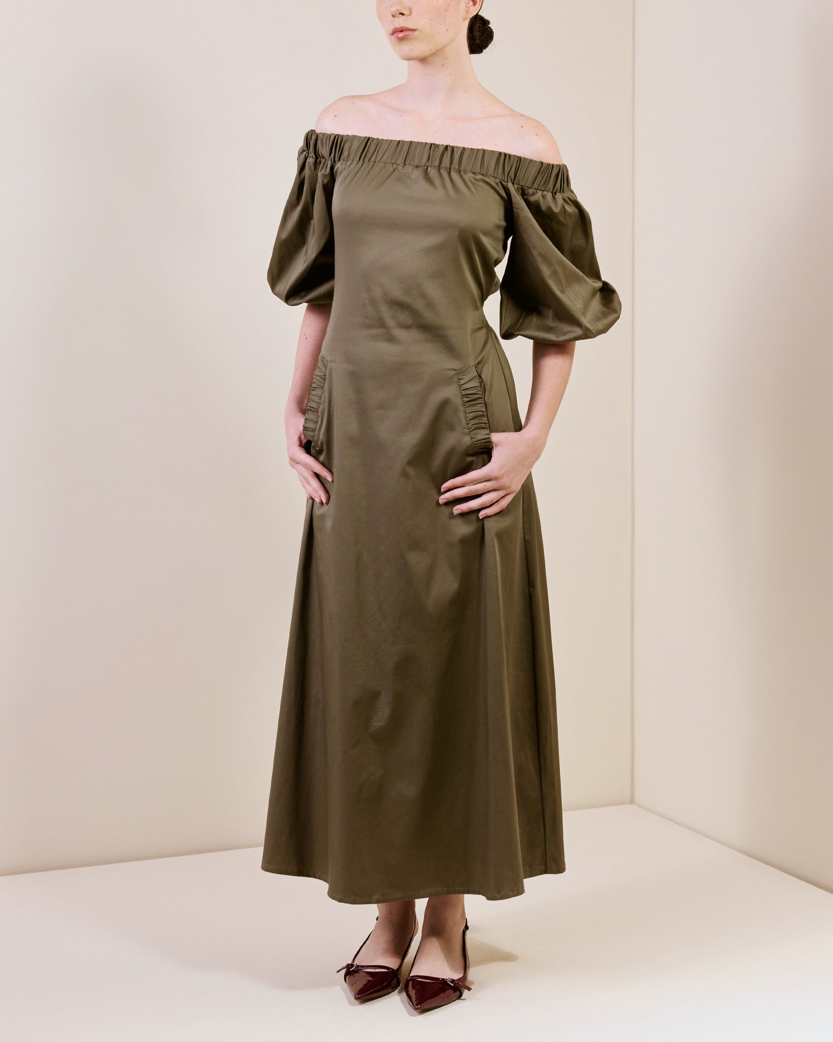 Vestido Amelia Verde Oliva