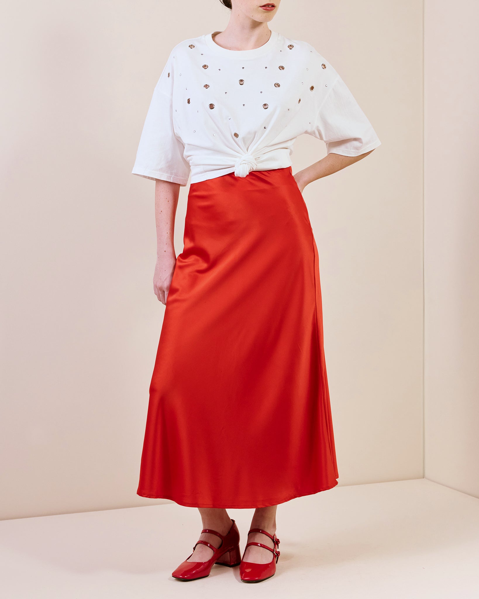 Falda Laurens Rojo