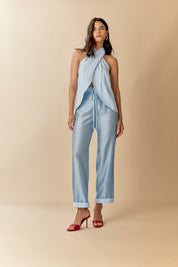 Pantalón Celeste